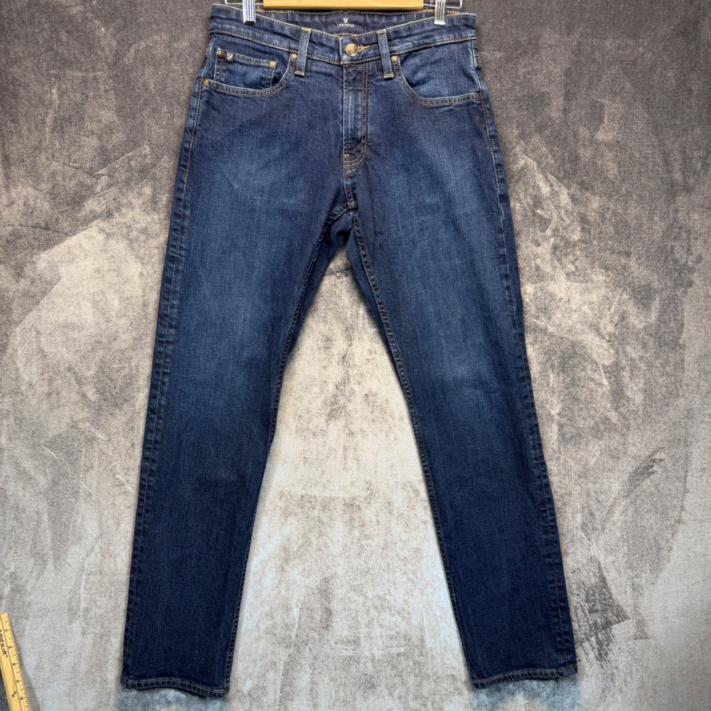 Cremieux Jeans Mens Blue Slim 30x32 Comfort Stretch Denim Dark Wash Casual